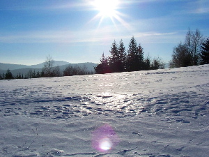 Zimn slunovrat nad Beskydami